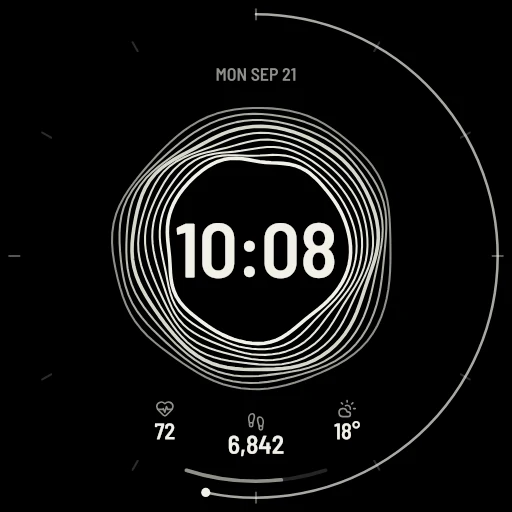 The shipped watch face - the same render used as a store screenshot